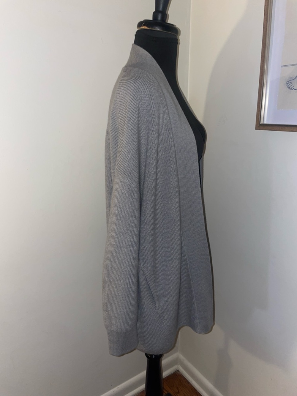 Lululemon | Women’s Grey Open Cardigan Merino Wool Size 4 - Picture 4 of 7